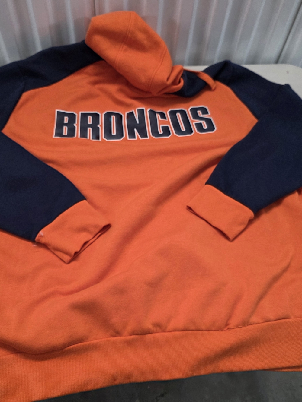 Denver Broncos Orange Hoodie Men's Size 4XL - Picture 6 of 7